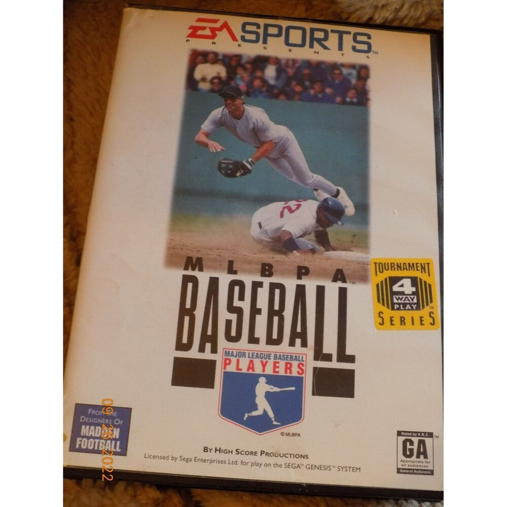 Vintage EA Spors MLBPA Baseball game case only Sega